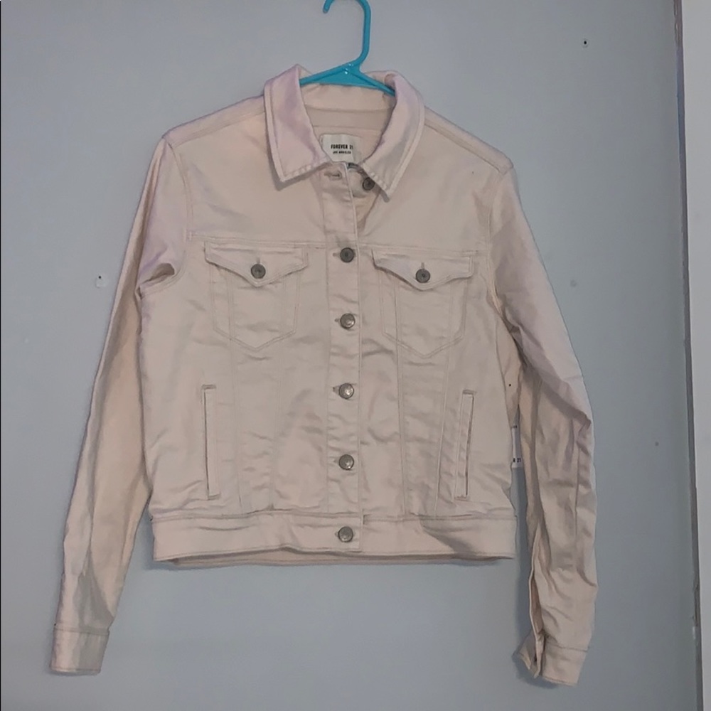cream jean jacket
